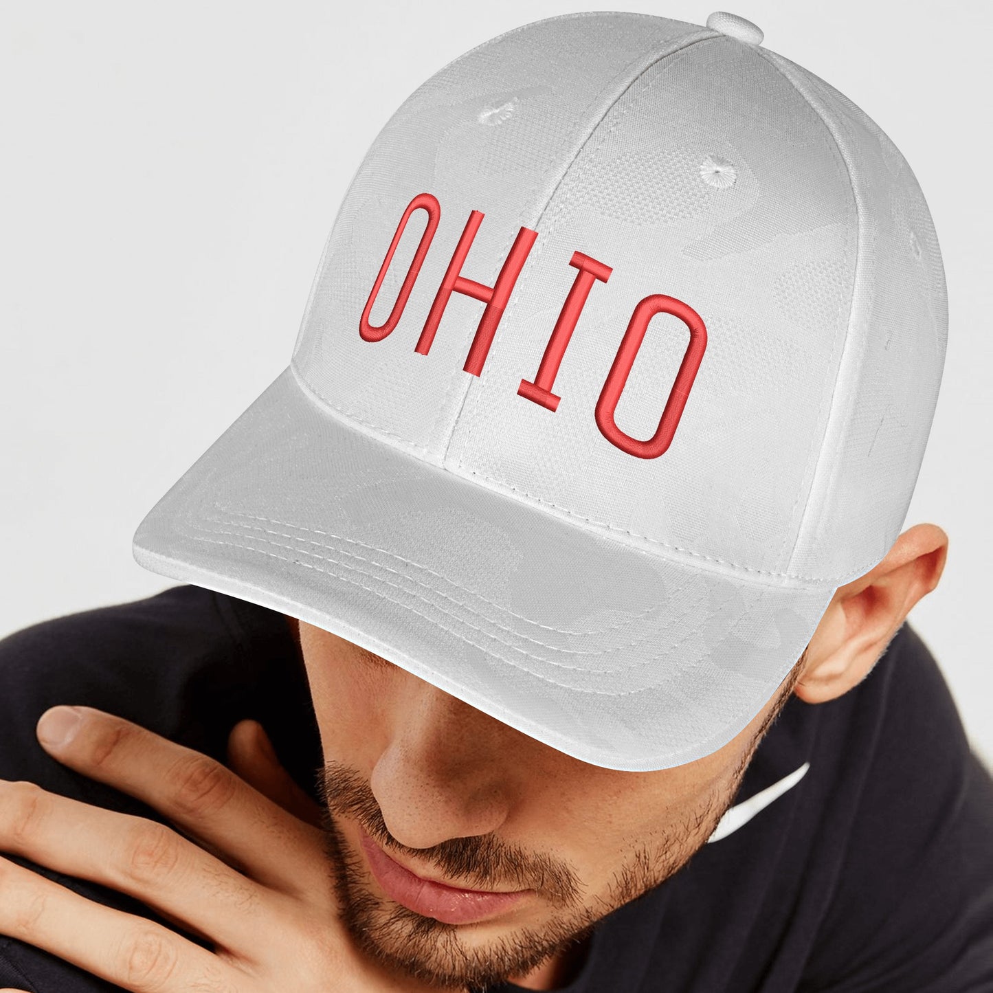 Embroidered Sports Camo Caps