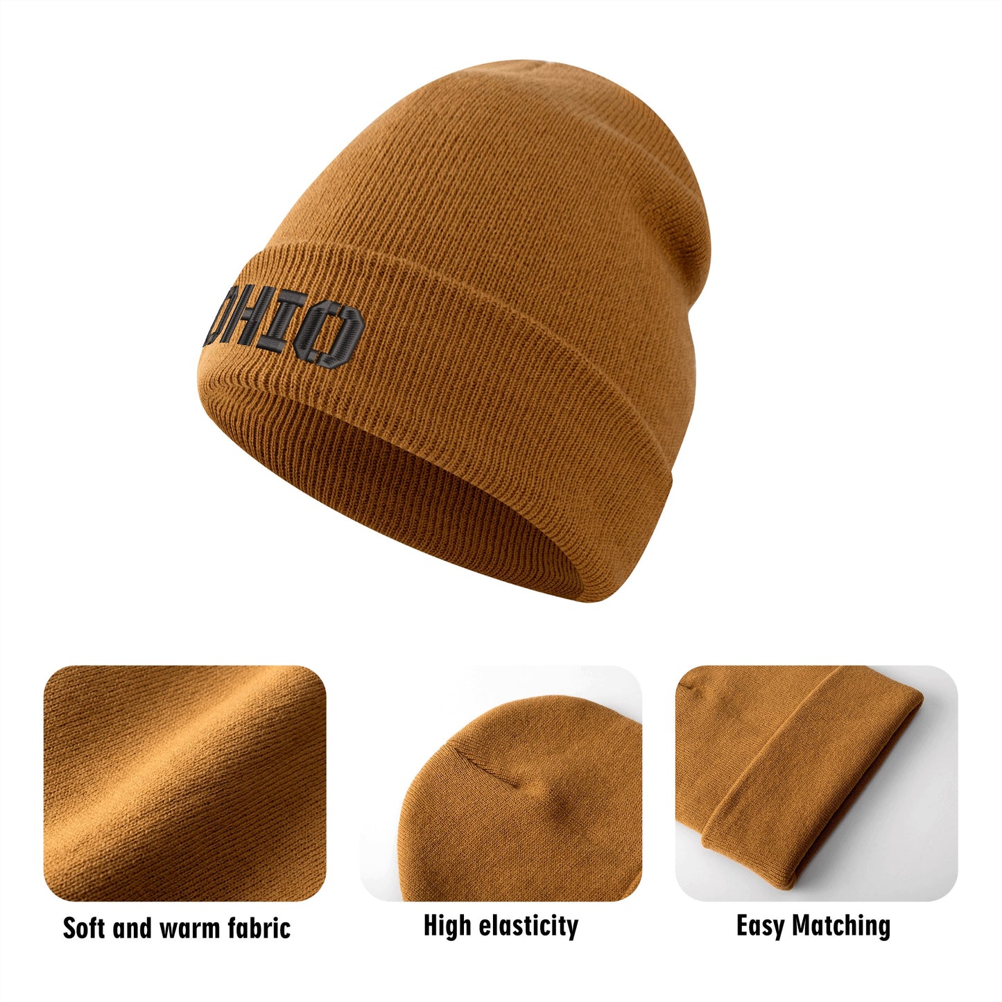 Embroidered Knitted Hats
