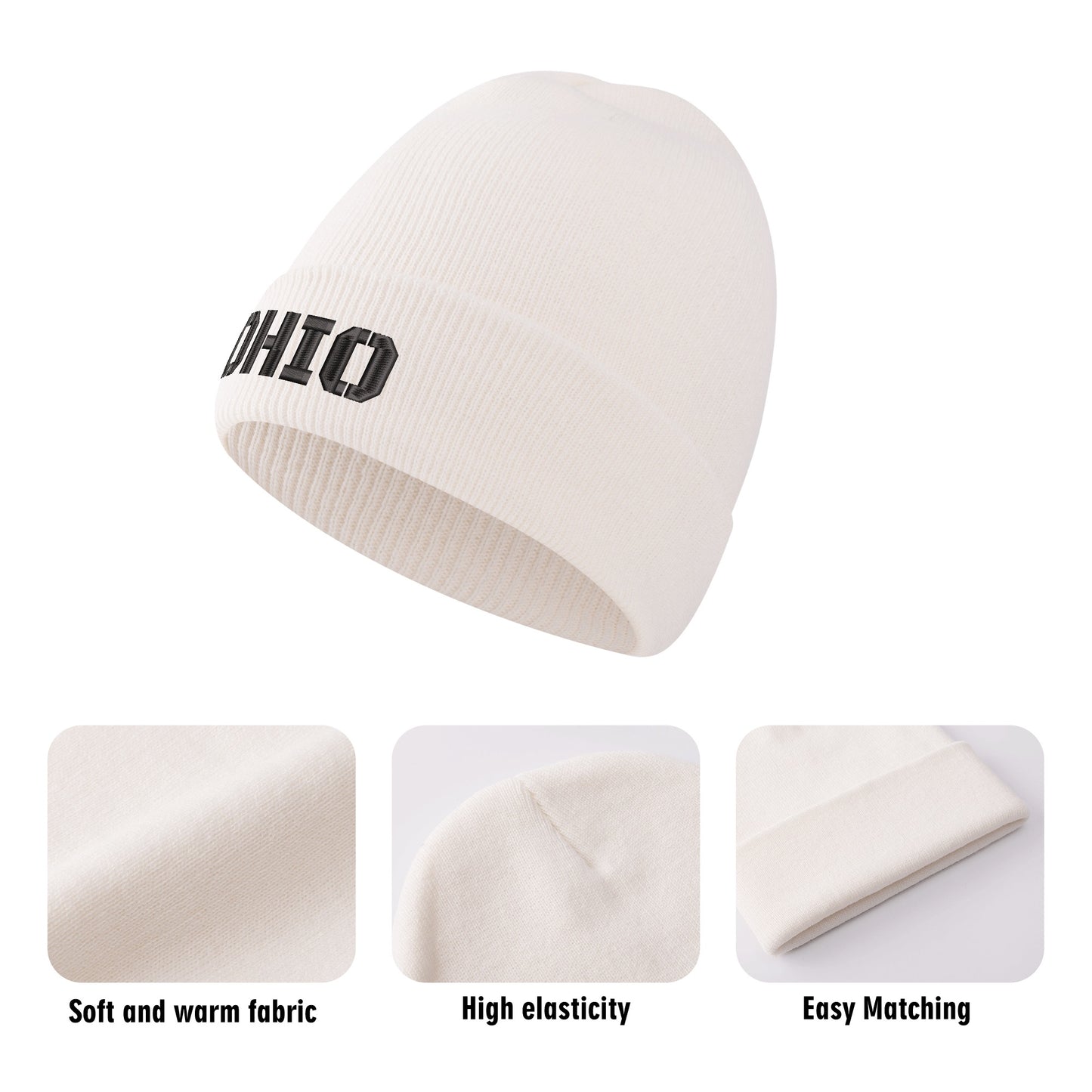 Embroidered Knitted Hats