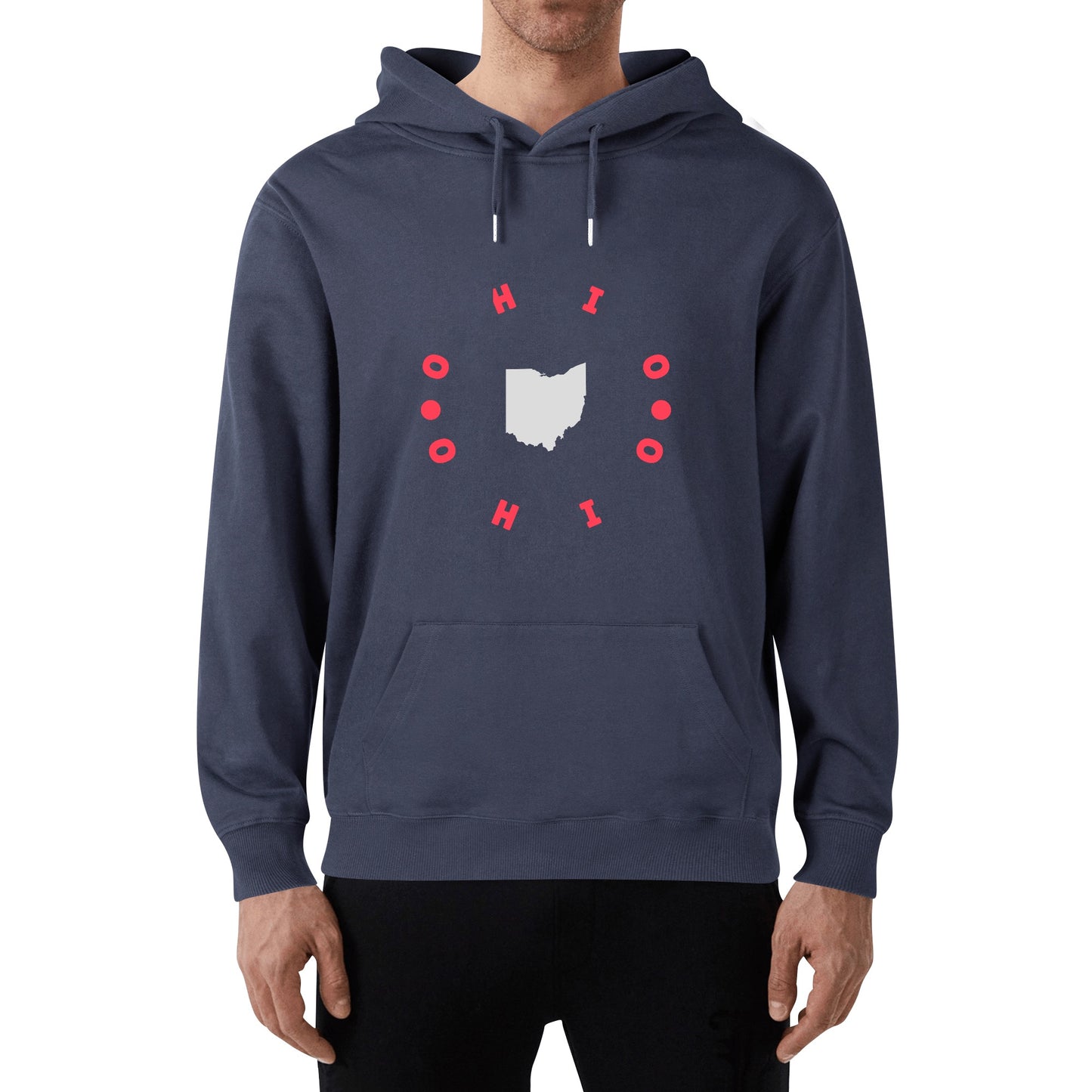 Front & Back Printing Adult Cotton Hoodie