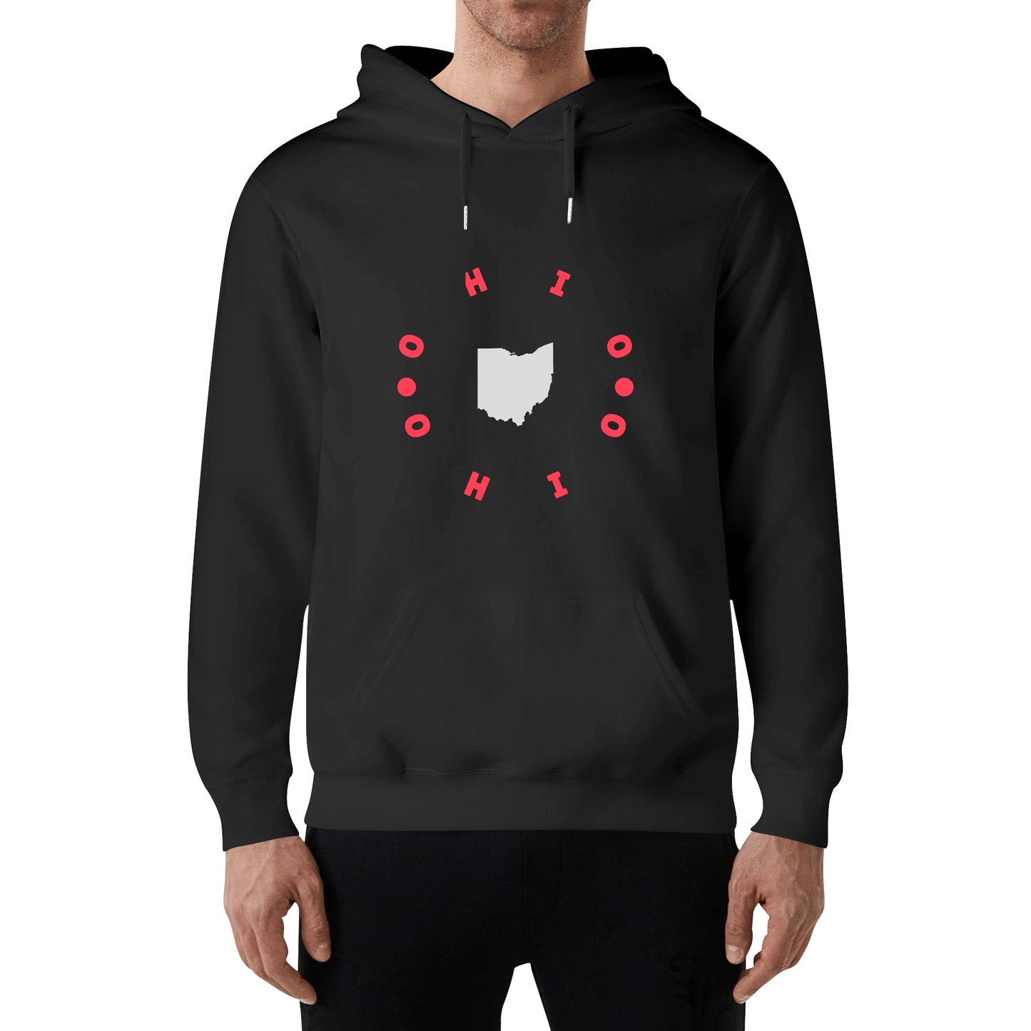 Front & Back Printing Adult Cotton Hoodie