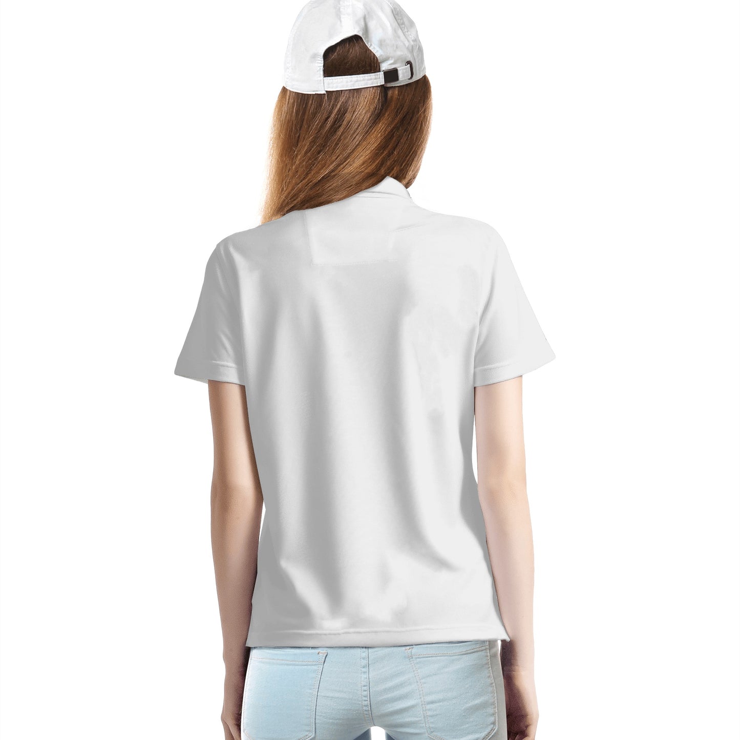 Womens All Over Print Polo Shirt