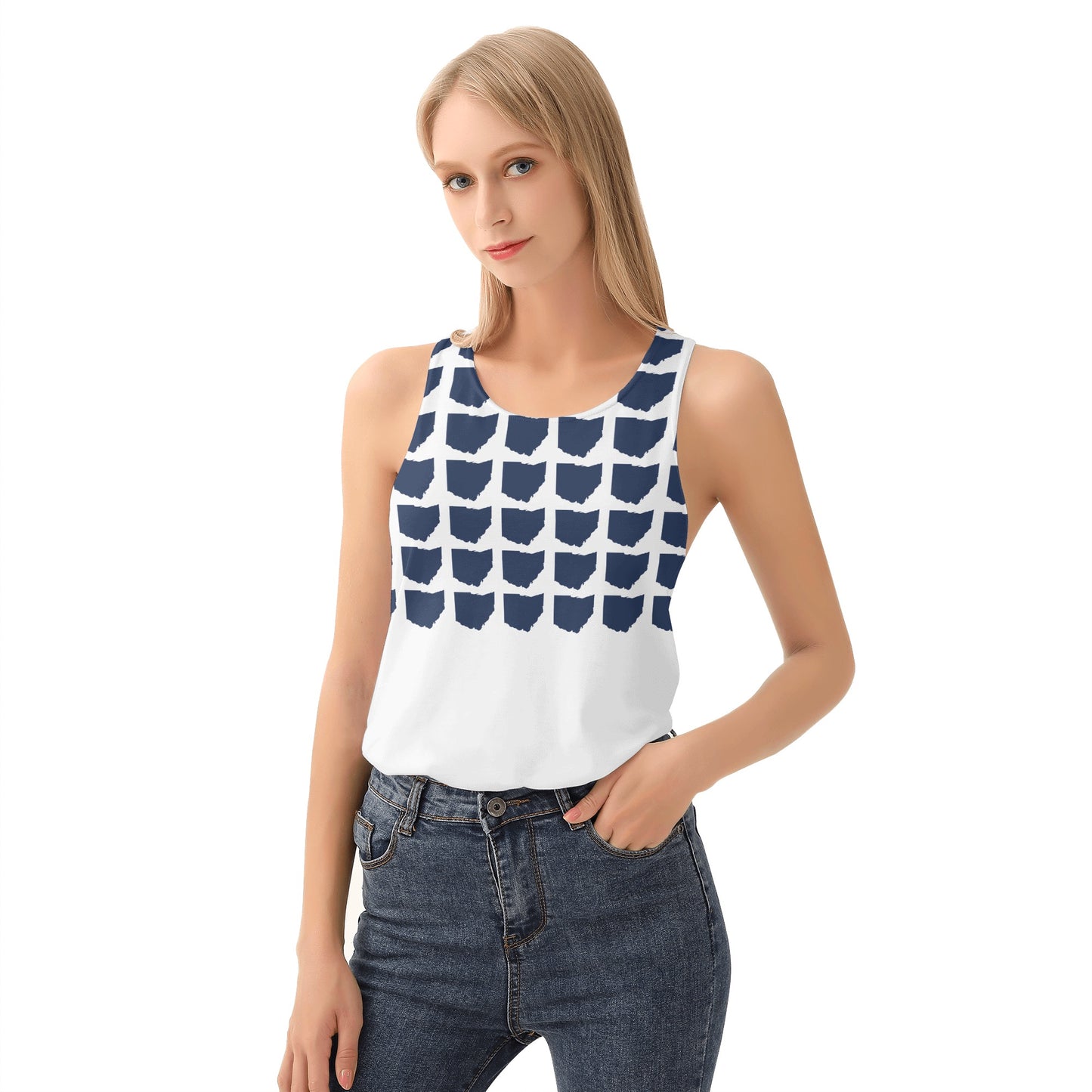 Womens All Over Print Vest