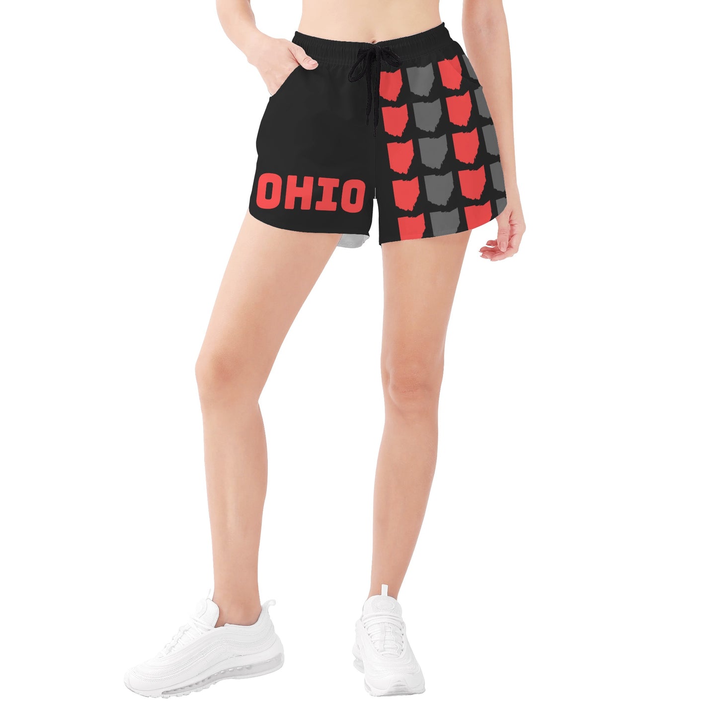 Womens All Over Print Casual Shorts