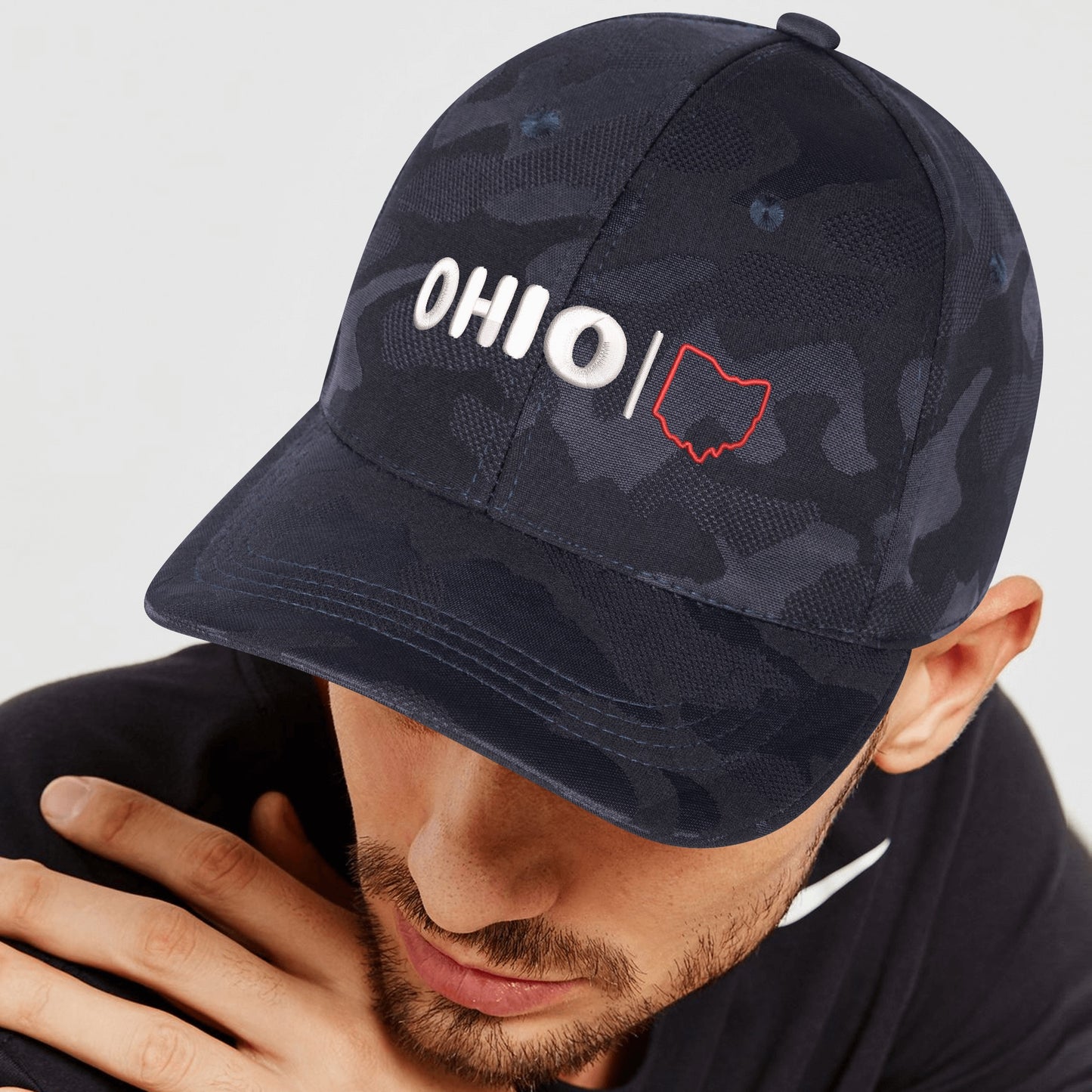 Embroidered Sports Camo Caps