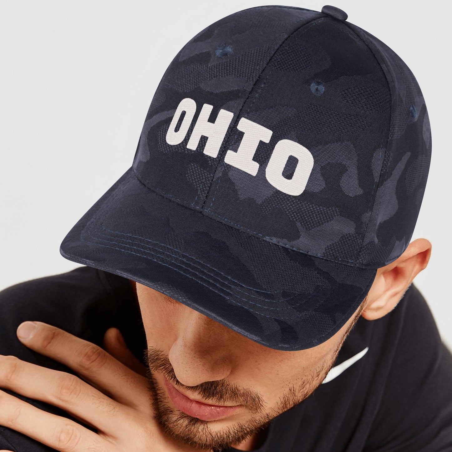 Embroidered Sports Camo Caps