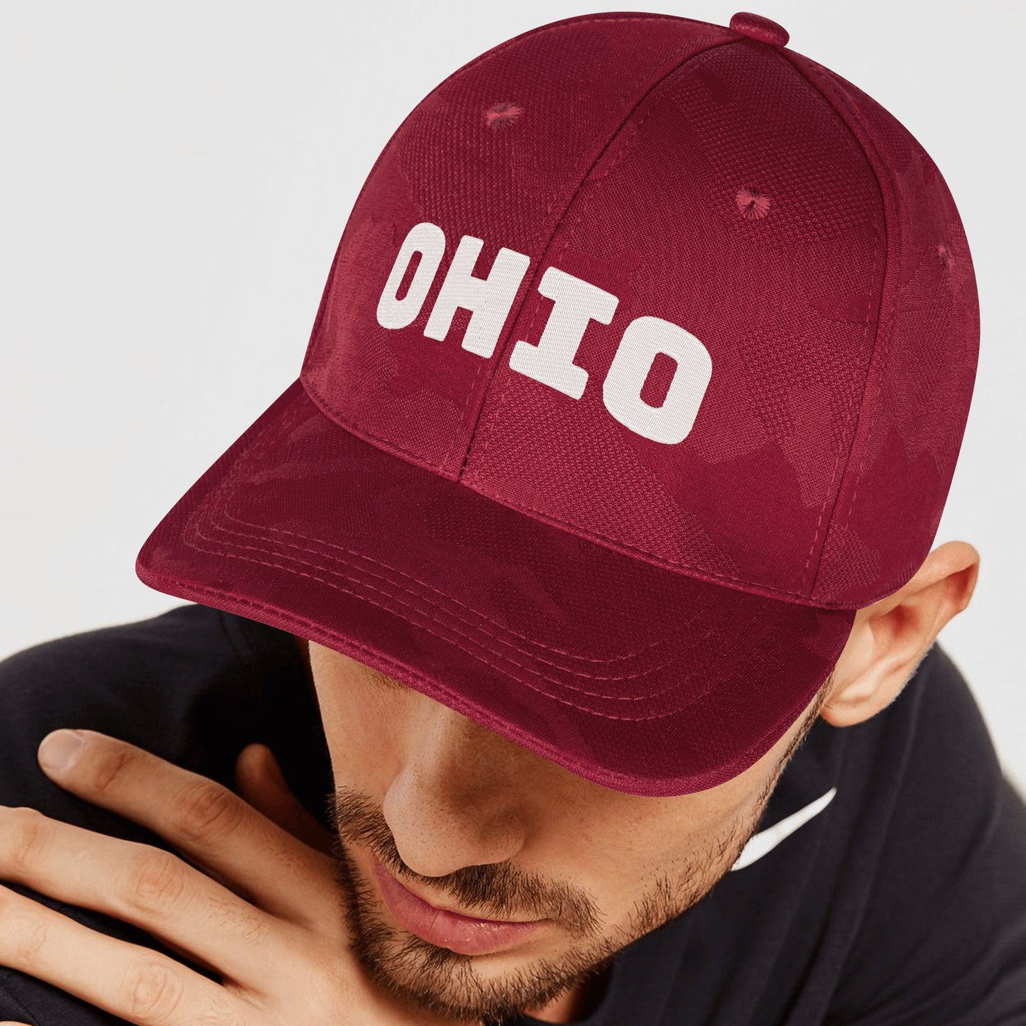 Embroidered Sports Camo Caps