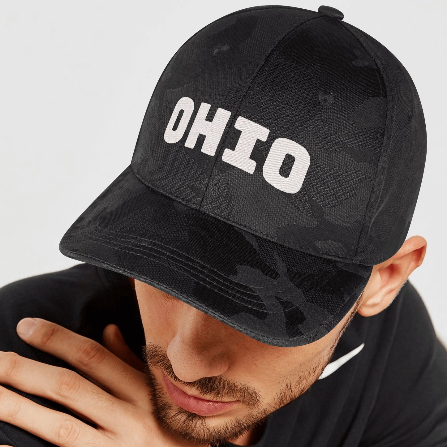 Embroidered Sports Camo Caps