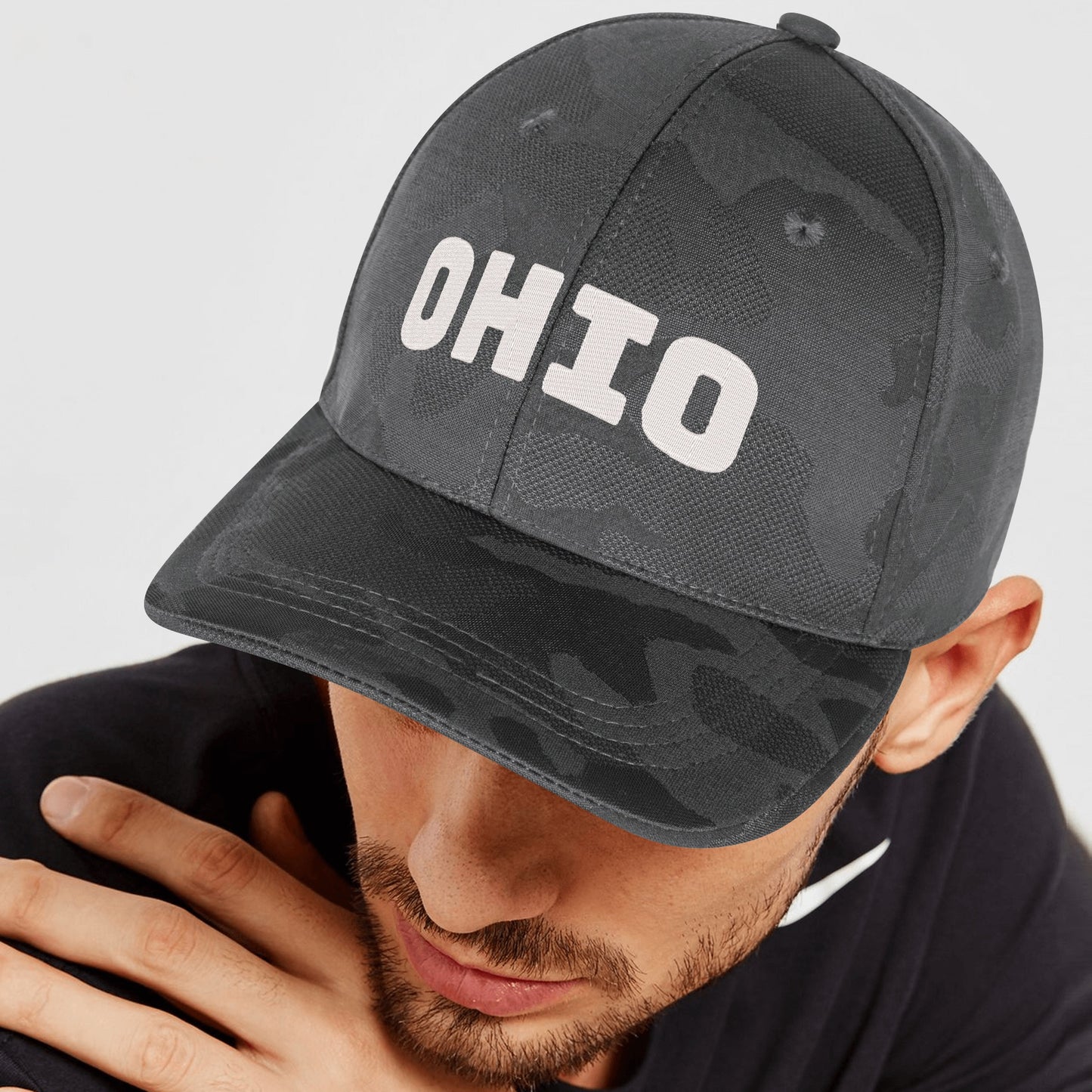 Embroidered Sports Camo Caps