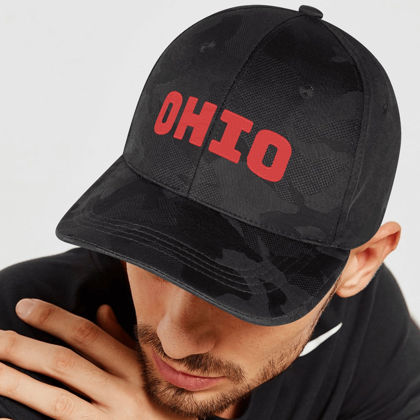 Embroidered Sports Camo Caps