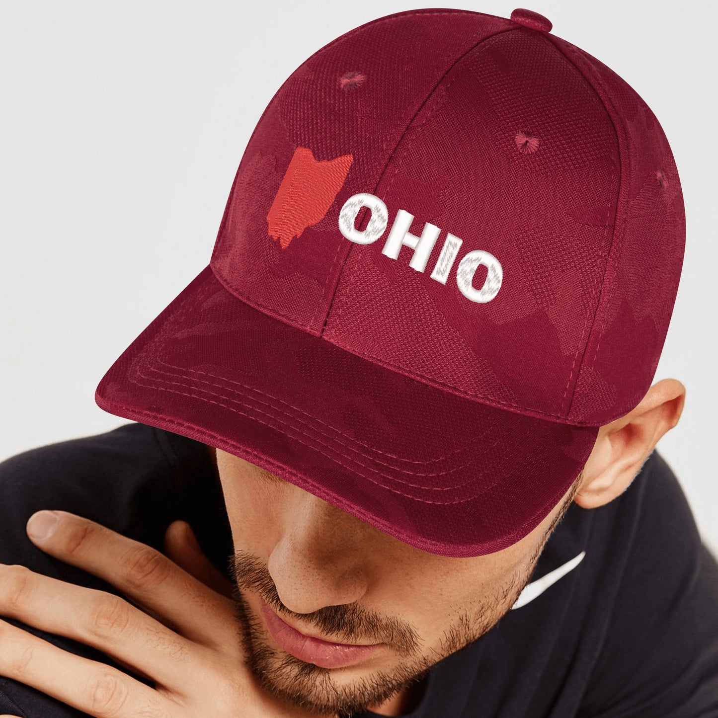 Embroidered Sports Camo Caps