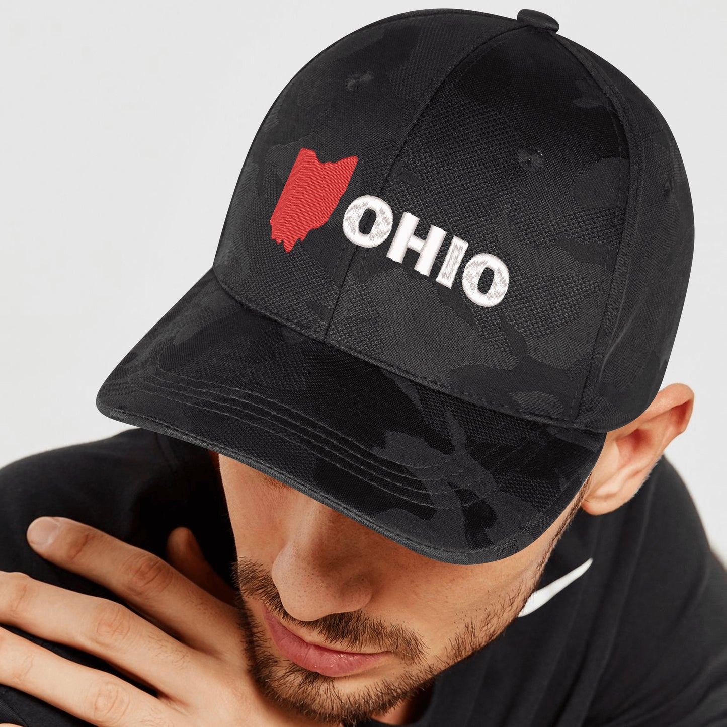 Embroidered Sports Camo Caps