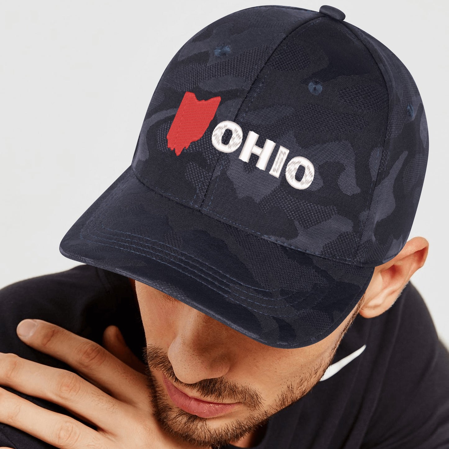 Embroidered Sports Camo Caps
