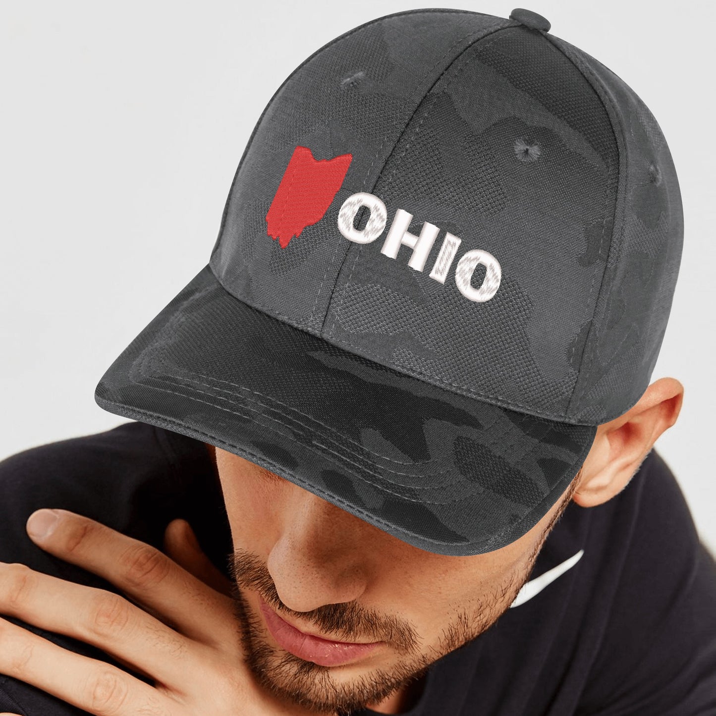 Embroidered Sports Camo Caps