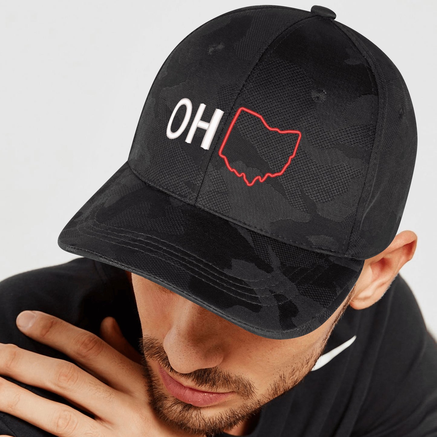 Embroidered Sports Camo Caps