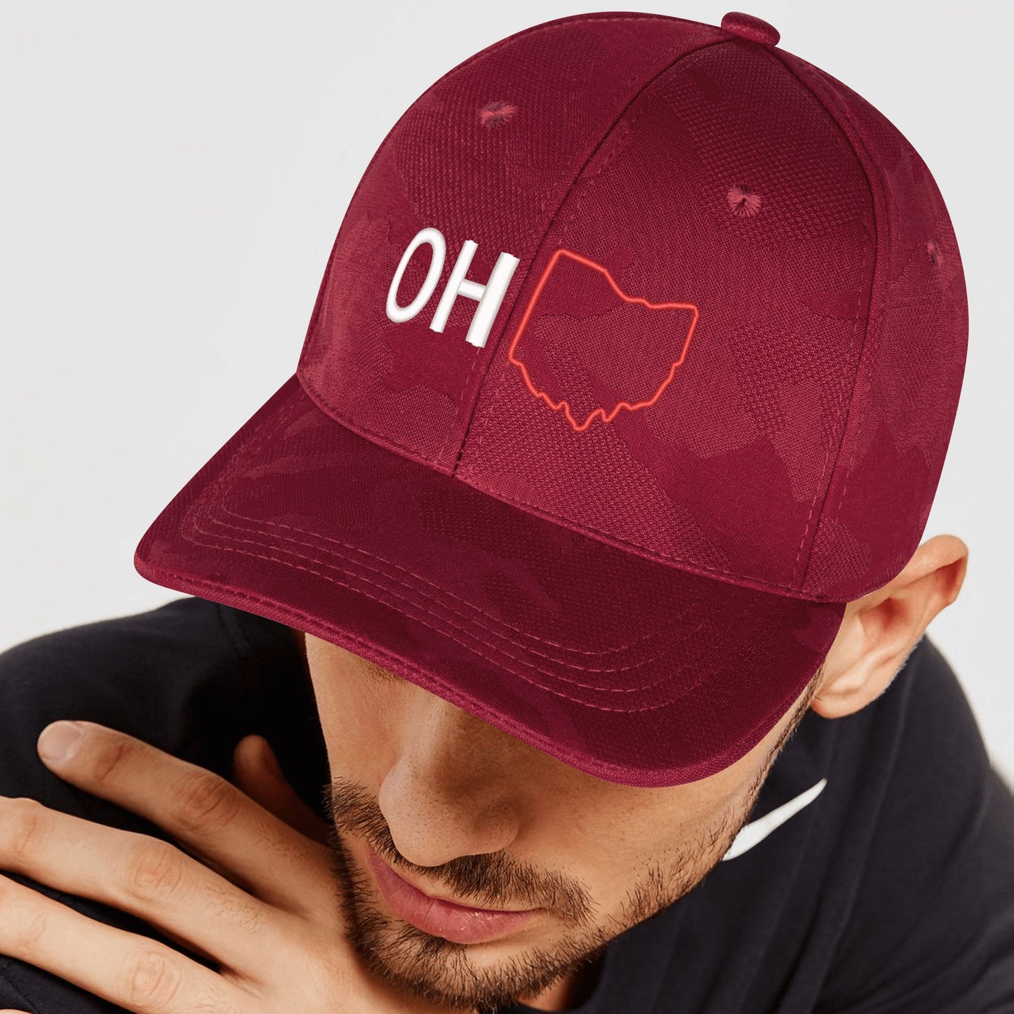 Embroidered Sports Camo Caps