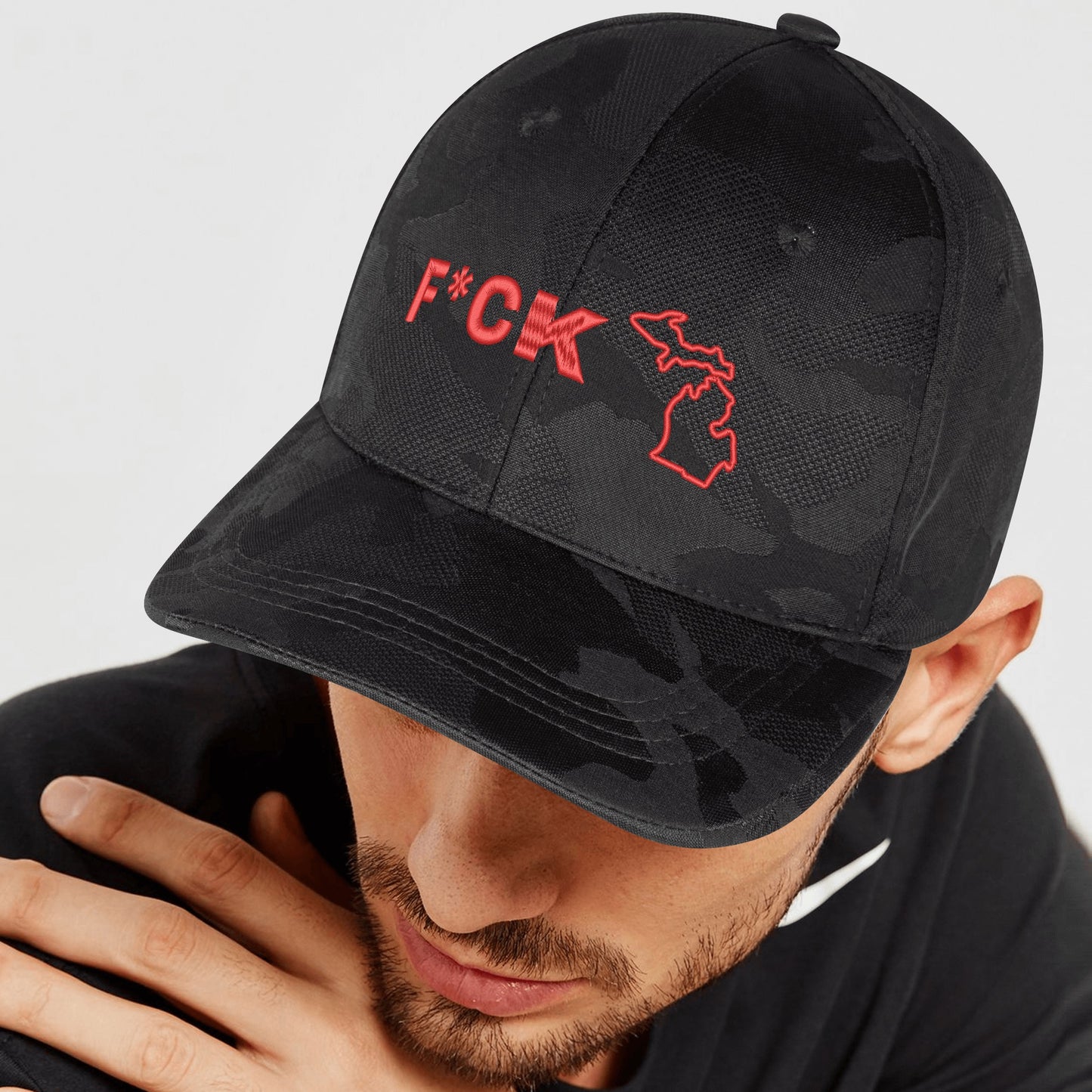 Embroidered Sports Camo Caps