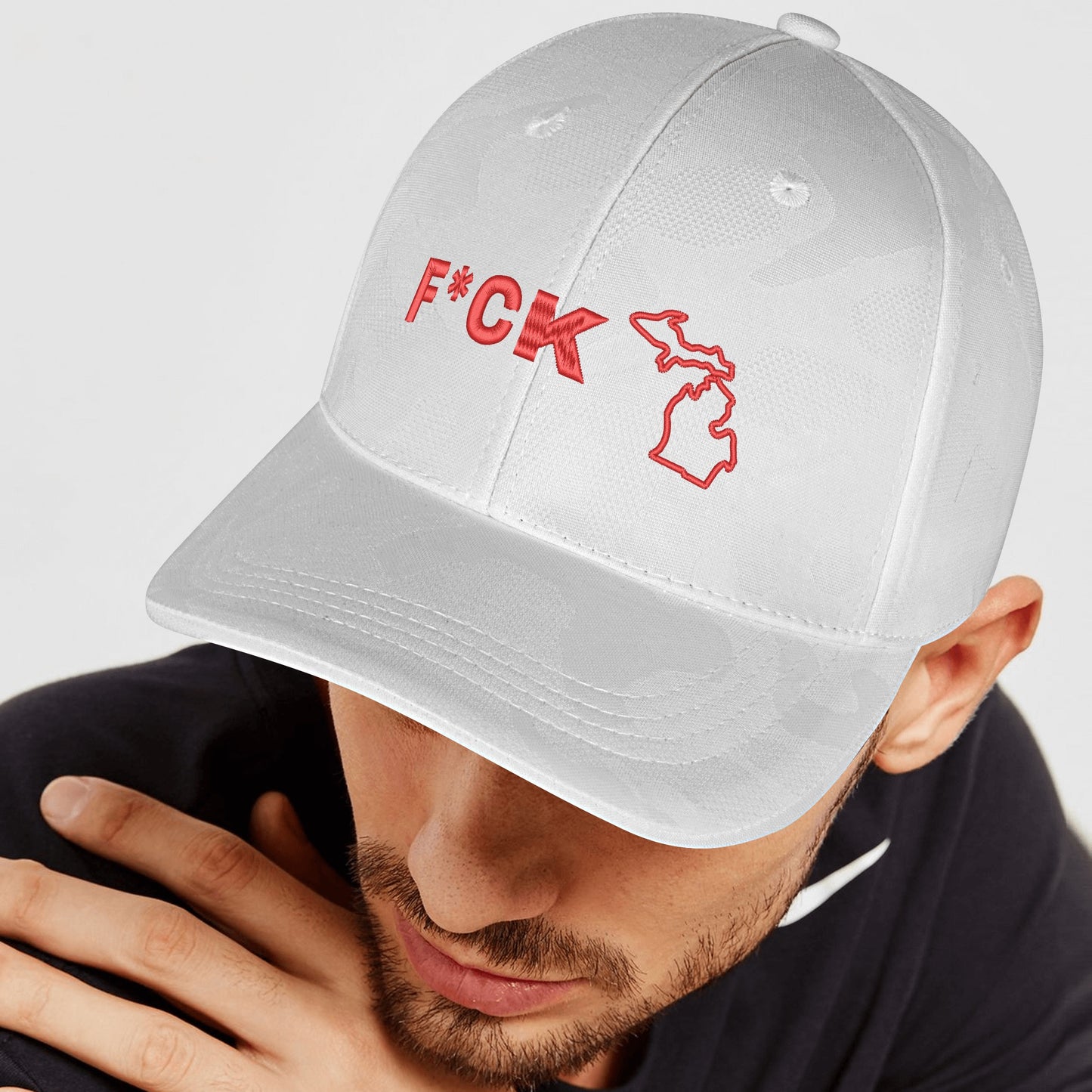 Embroidered Sports Camo Caps