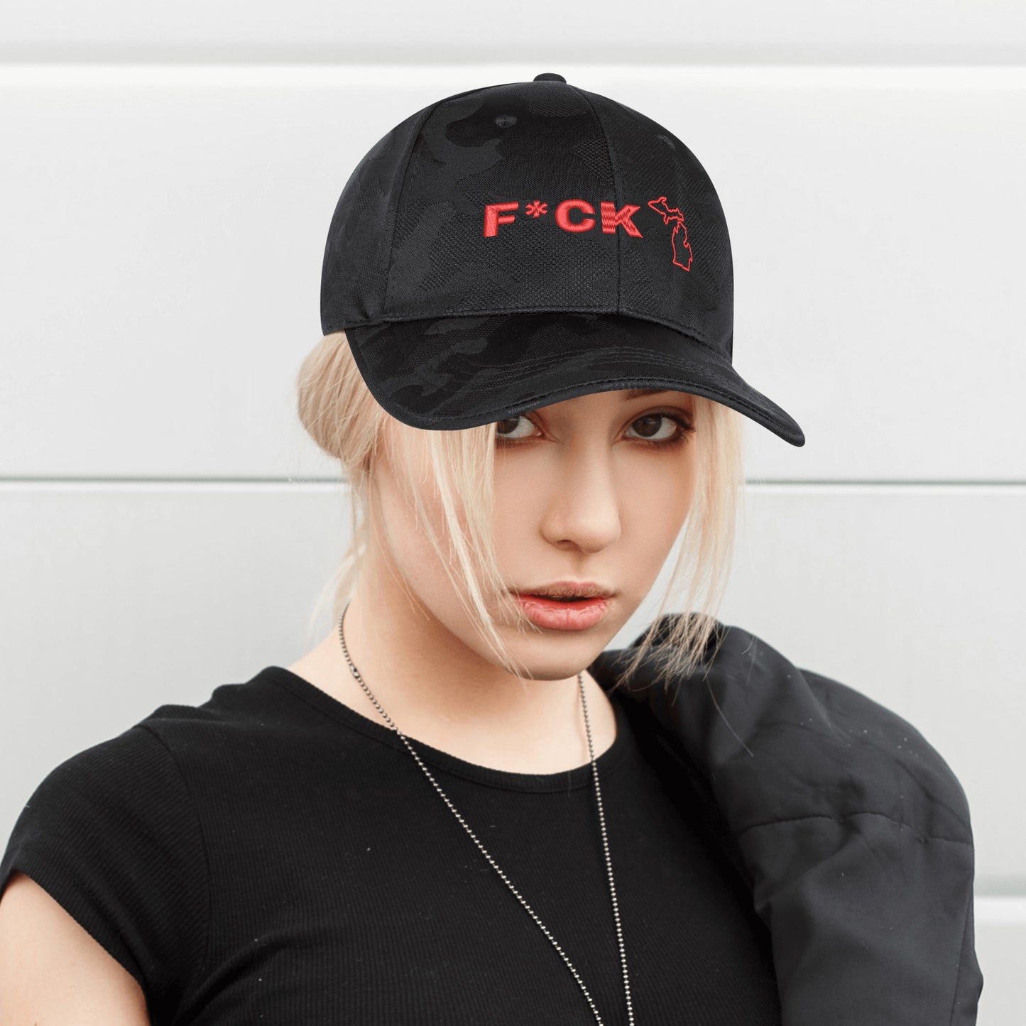Embroidered Sports Camo Caps