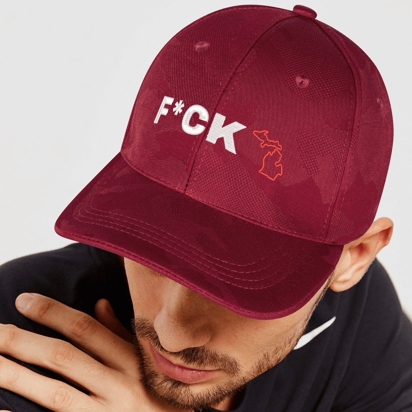 Embroidered Sports Camo Caps