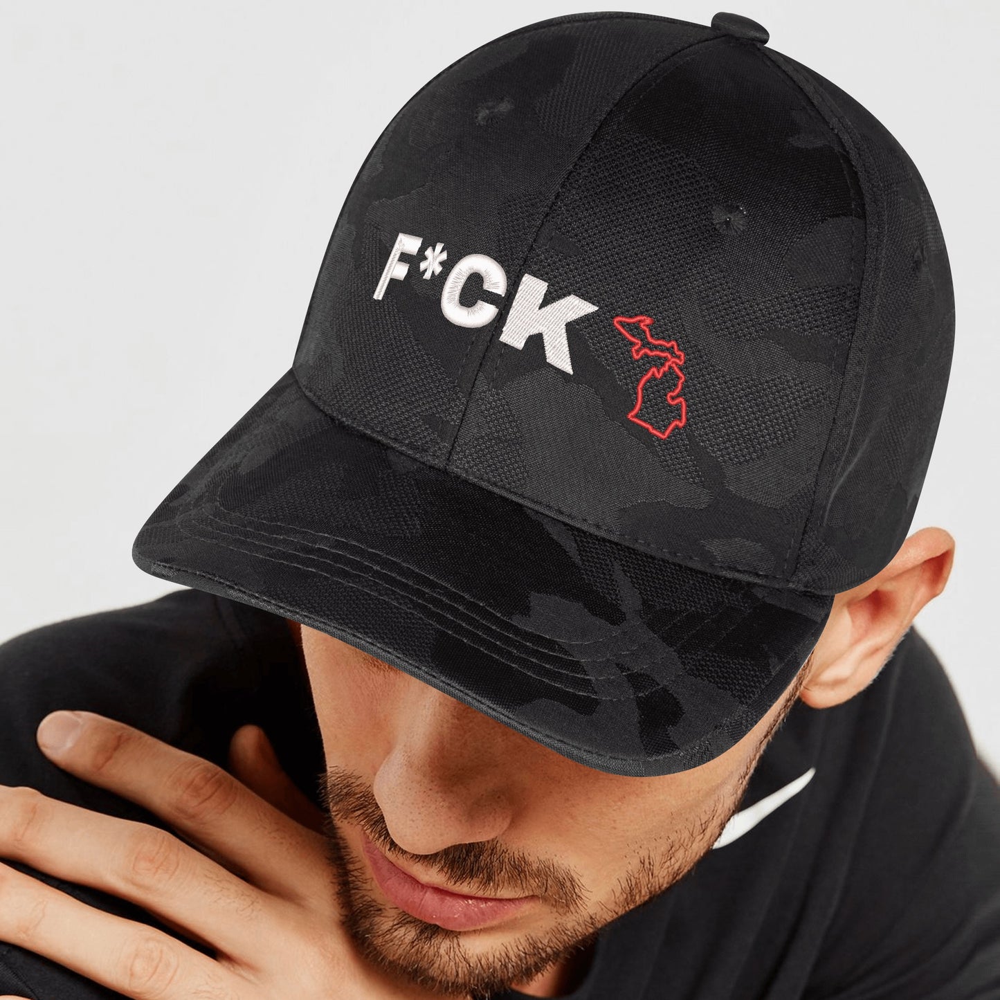 Embroidered Sports Camo Caps