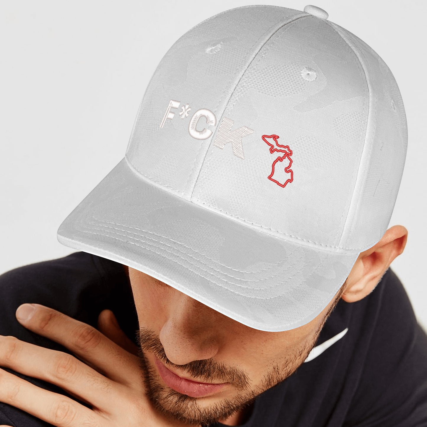 Embroidered Sports Camo Caps