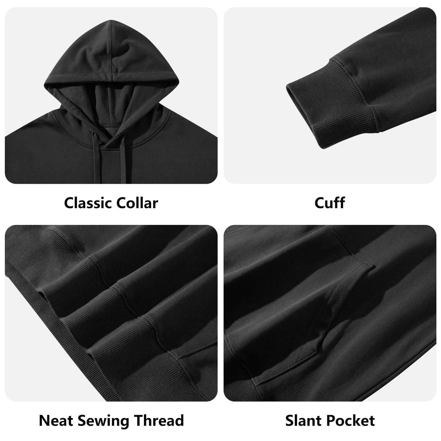 Front & Back Printing Adult Cotton Hoodie