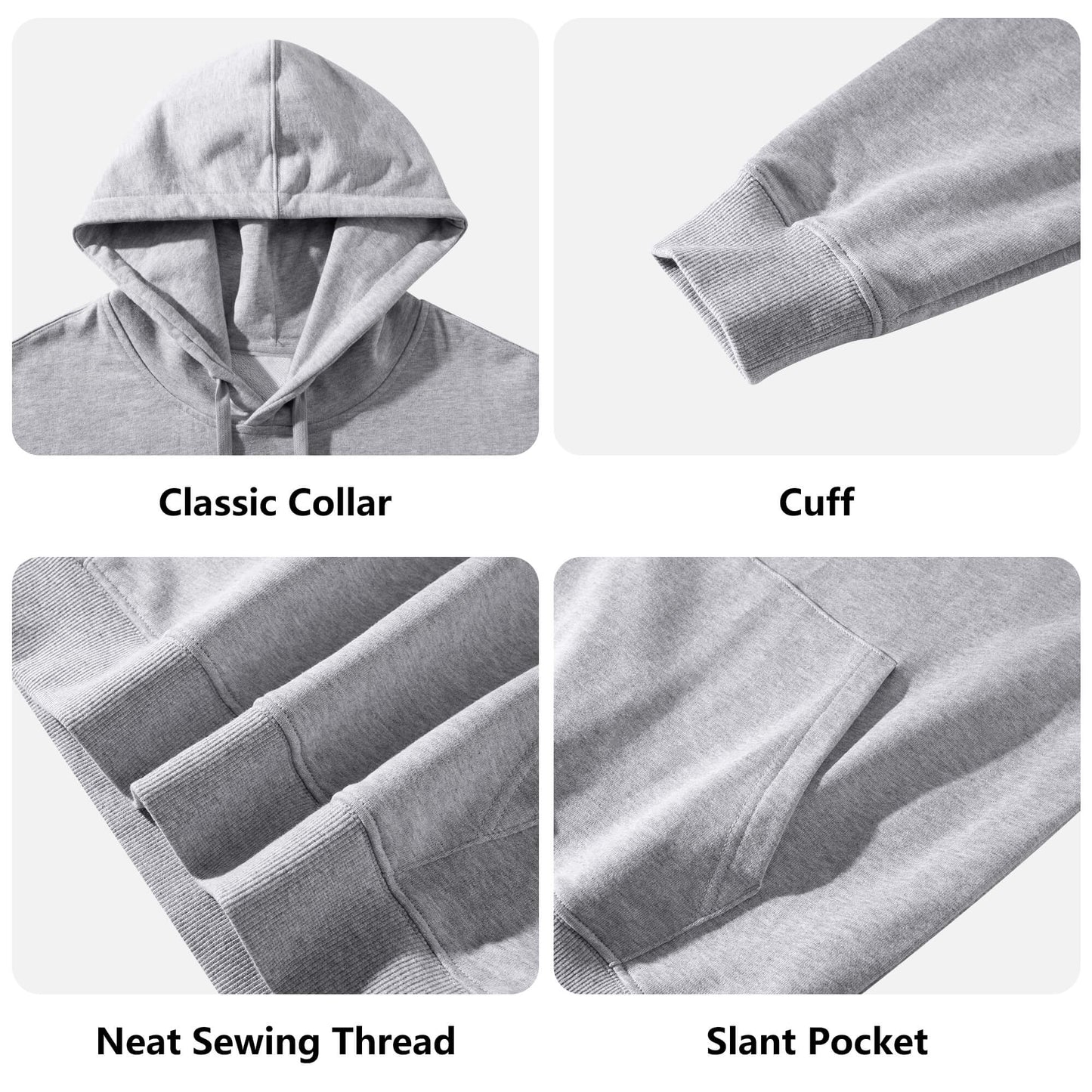 Front & Back Printing Adult Cotton Hoodie
