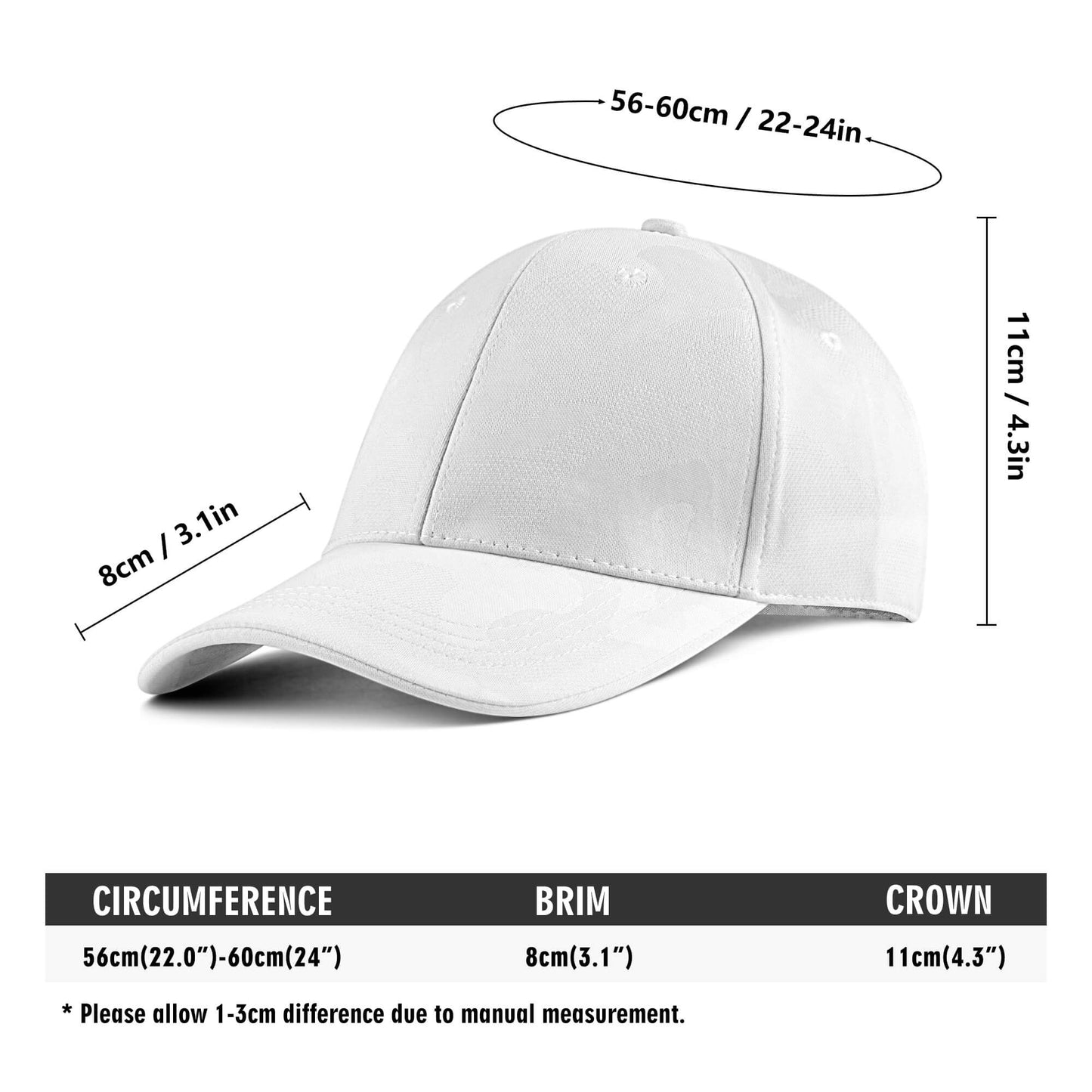 Embroidered Sports Camo Caps