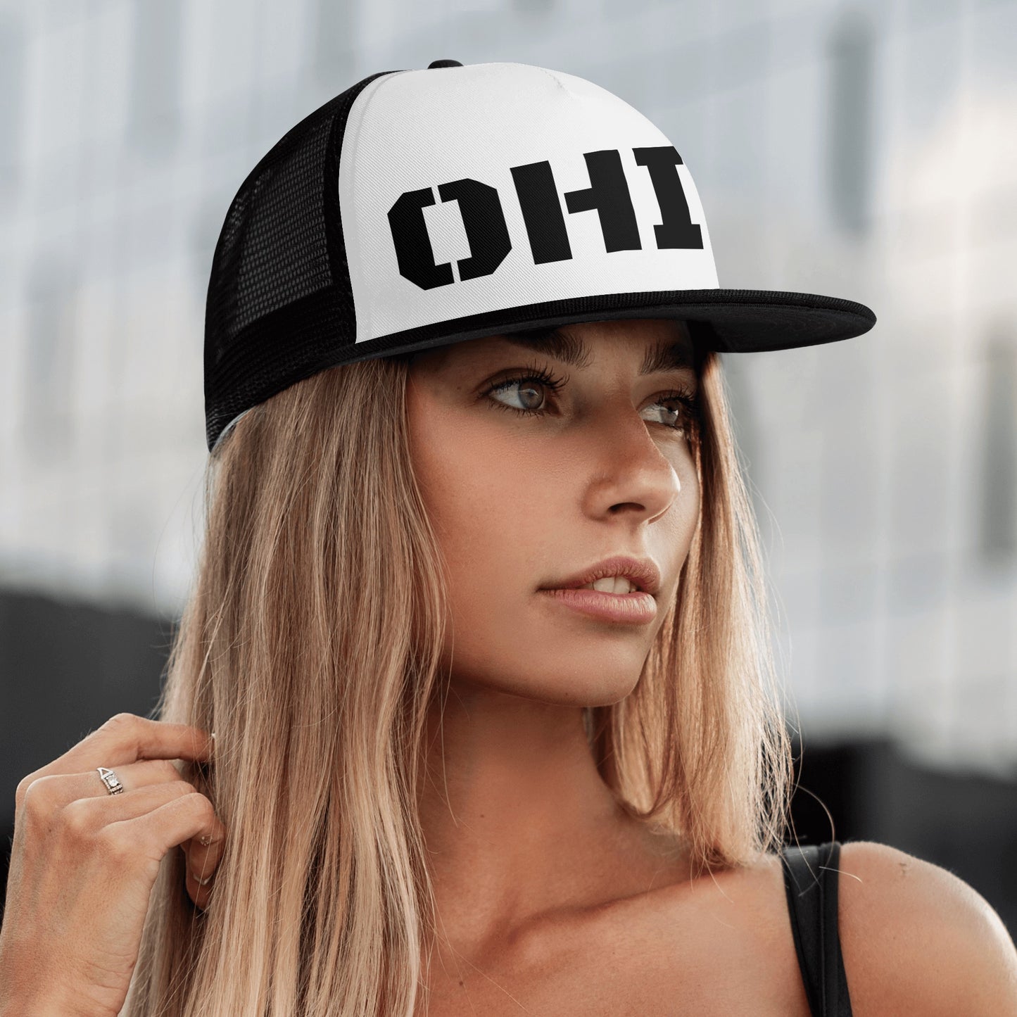 Front Printing Mesh Hip-hop Hats