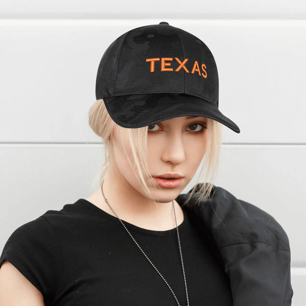 Texas Embroidered Camo Hat