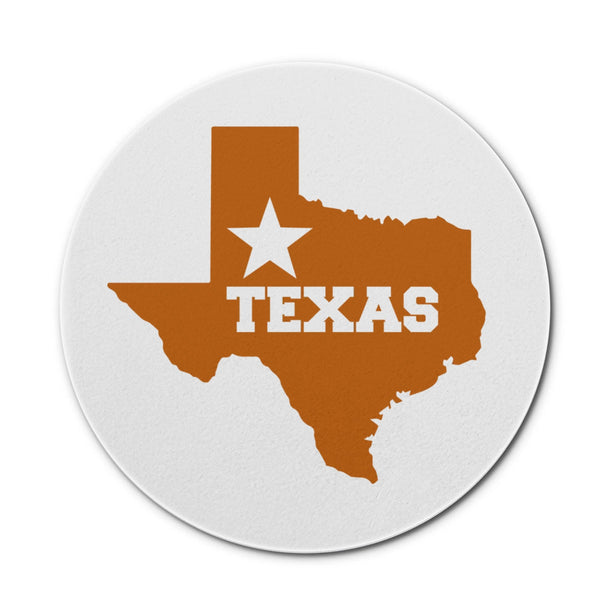 Texas Round Ceramic Coasters