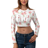 Women's Long Sleeve Crop Top