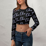 Women's Long Sleeve Crop Top