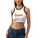 Women's Cropped Slim Racer Tank Top